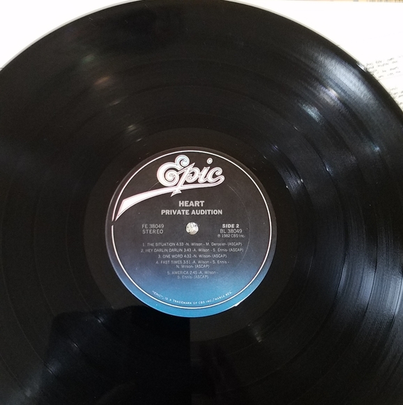 1982 Heart "Private Auditions" Vinyl Record - Picture 8 of 9